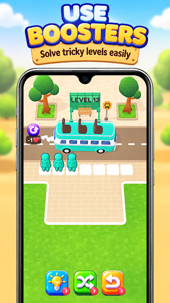 Bus Sort: Color Puzzle 游戏截图